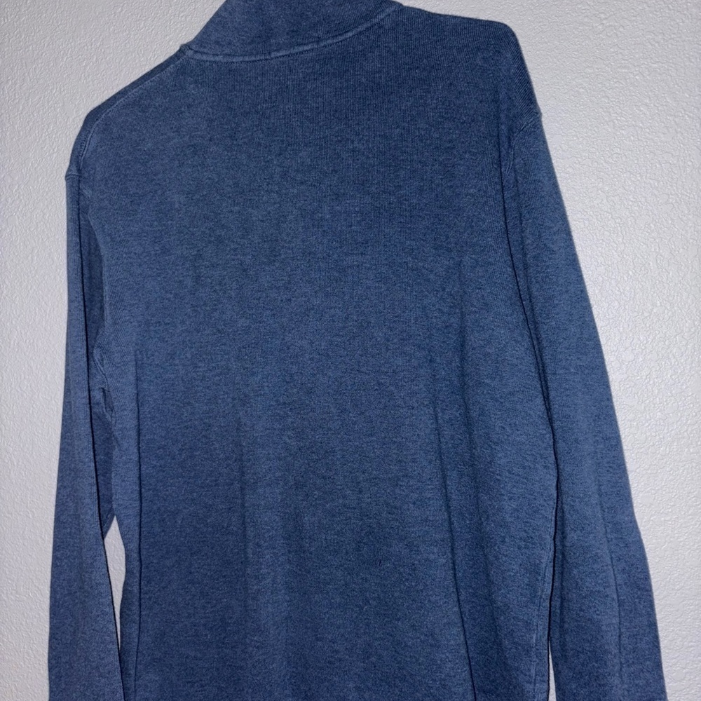 Polo Ralph Lauren Heather Blue Zip-Up Sweater - Picture 2 of 3